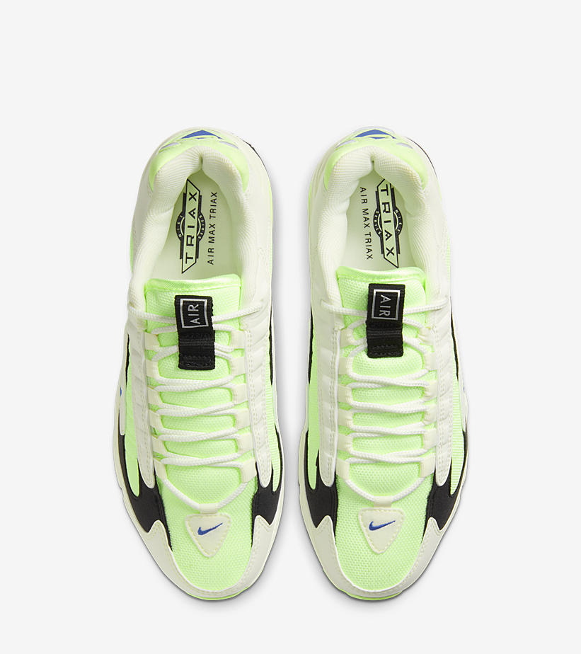 【3/13発売】国内atmos限定！ナイキ エア マックス トライアックス “ホワイト/バーレイボルト” (NIKE AIR MAX TRIAX “White/Barely Volt”) [CT1104-700]