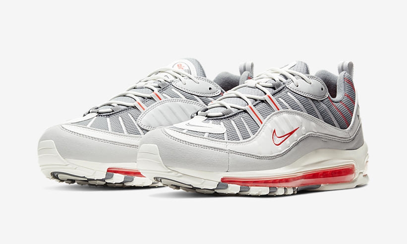 ナイキ エア マックス 98 “グレー/ホワイト/オレンジ” (NIKE AIR MAX 98 “Grey/White/Orange”) [CJ0592-001]