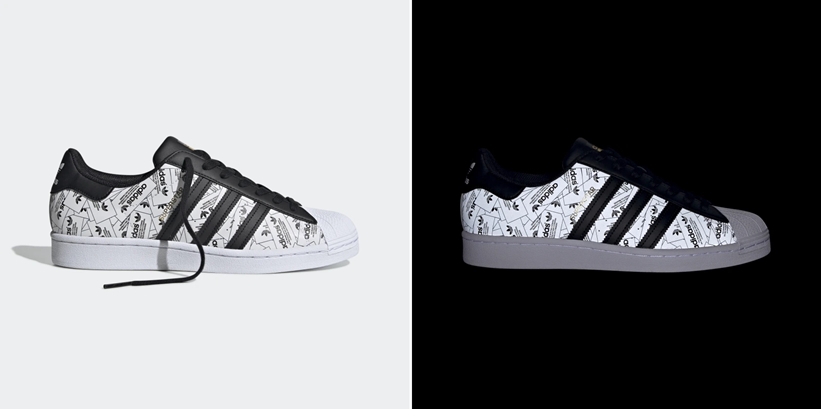 4/2発売！リフレクト全面ロゴのadidas Originals SUPERSTAR "Brand with the 3-Stripes" (アディダス オリジナルス スーパースター) [FV2819]