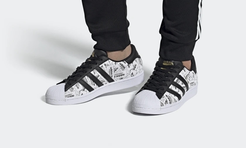 4/2発売！リフレクト全面ロゴのadidas Originals SUPERSTAR “Brand with the 3-Stripes” (アディダス オリジナルス スーパースター) [FV2819]