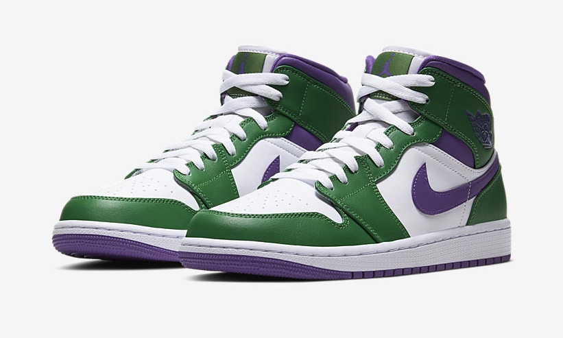 ナイキ エア ジョーダン 1 ミッド “ハルク” "アロエヴェルデ/コートパープル" (NIKE AIR JORDAN 1 MID “Hulk” "Aloe Verde/Court Purple") [554724-300]