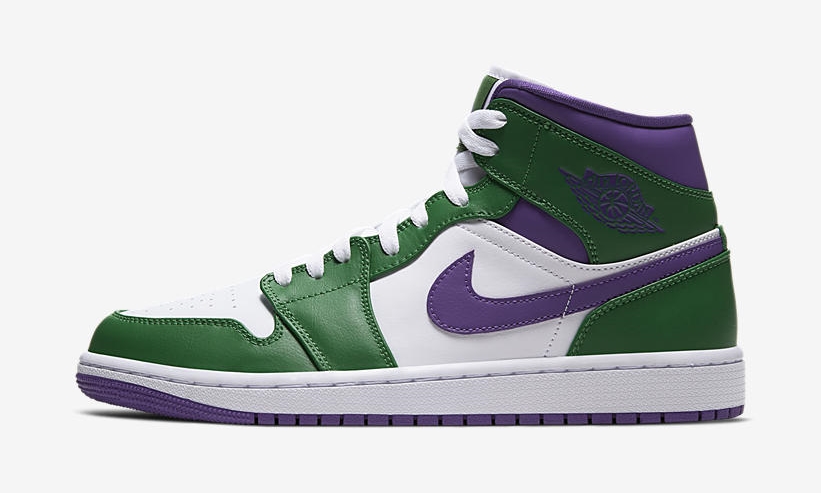 ナイキ エア ジョーダン 1 ミッド “ハルク” “アロエヴェルデ/コートパープル” (NIKE AIR JORDAN 1 MID “Hulk” “Aloe Verde/Court Purple”) [554724-300]