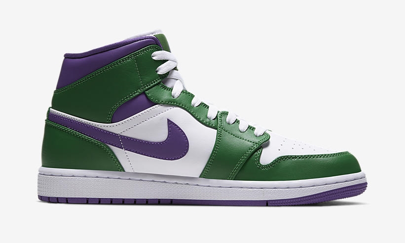 ナイキ エア ジョーダン 1 ミッド “ハルク” “アロエヴェルデ/コートパープル” (NIKE AIR JORDAN 1 MID “Hulk” “Aloe Verde/Court Purple”) [554724-300]