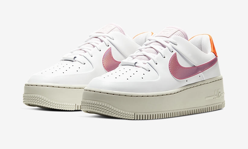 ナイキ ウィメンズ エア フォース 1 セージロー “ホワイト/デジタルピンク” (NIKE WMNS AIR FORCE 1 SAGE LOW “White/Digital Pink”) [CV3036-100]