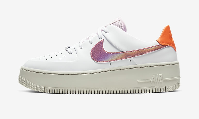 ナイキ ウィメンズ エア フォース 1 セージロー “ホワイト/デジタルピンク” (NIKE WMNS AIR FORCE 1 SAGE LOW “White/Digital Pink”) [CV3036-100]