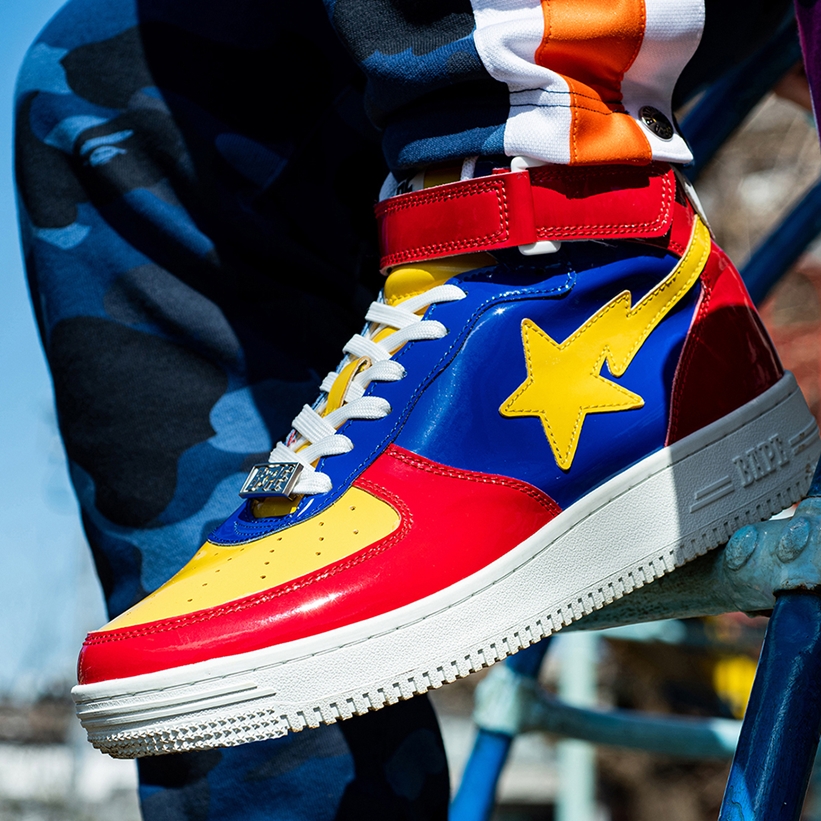 「BAPE STA」20周年！ミドルカット×マルチカラーの新作BAPE STA 「BAPE STA MID」が発売中 (A BATHING APE ア ベイシング エイプ)