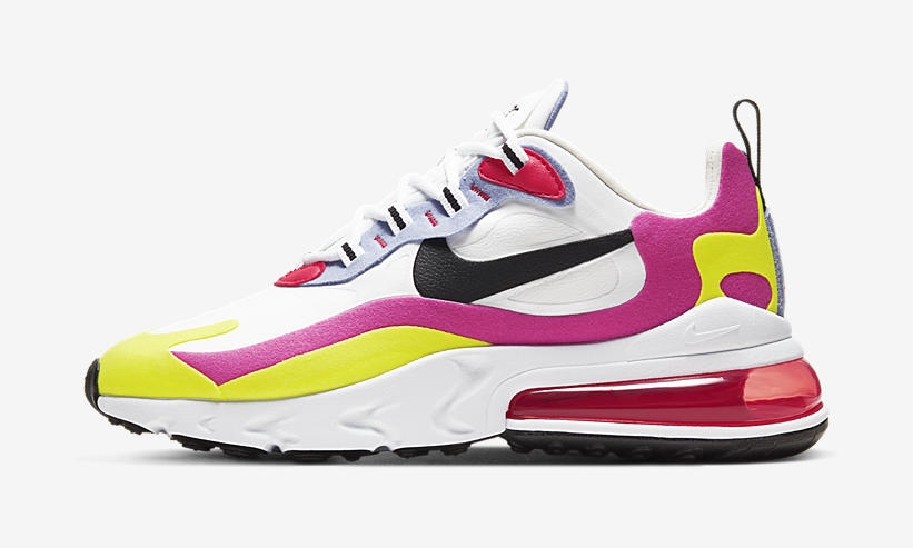 ナイキ エア マックス 270 リアクト “ホワイト/ピンク/イエロー” (NIKE AIR MAX 270 REACT “White/Pink/Yellow”) [CZ9351-100]