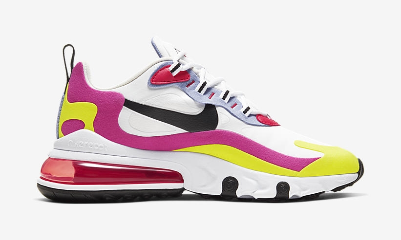 ナイキ エア マックス 270 リアクト “ホワイト/ピンク/イエロー” (NIKE AIR MAX 270 REACT “White/Pink/Yellow”) [CZ9351-100]