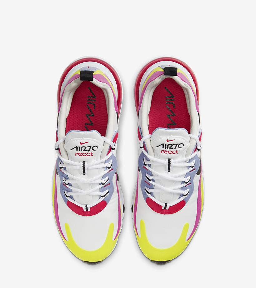 ナイキ エア マックス 270 リアクト “ホワイト/ピンク/イエロー” (NIKE AIR MAX 270 REACT “White/Pink/Yellow”) [CZ9351-100]