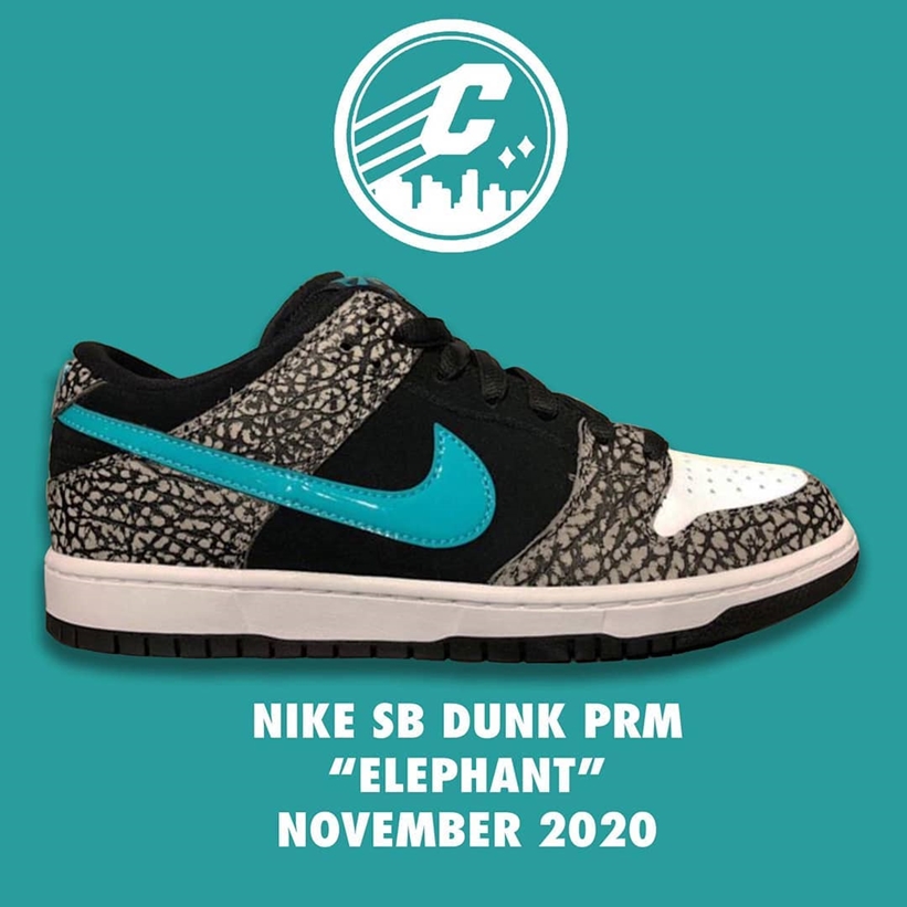 11/11 発売！ナイキ SB ダンク ロー プロ プレミアム “エレファント” (NIKE SB DUNK LOW PRO PREMIUM “Elephant” “Medium Grey/Black/White/Clear Jade”) [BQ6817-009]