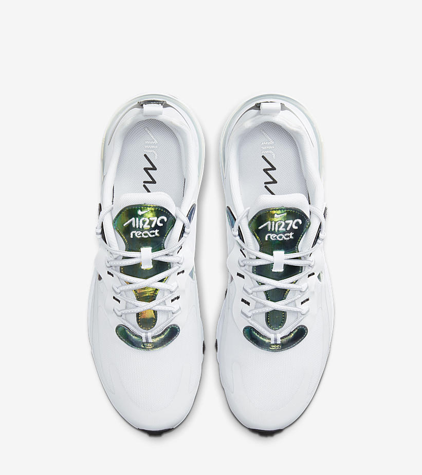 ナイキ エア マックス 270 リアクト “ホワイト/イリディセント” (NIKE AIR MAX 270 REACT “White/IRIDESCENT”) [CZ7376-100]