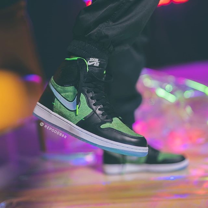 8/14 発売予定！ナイキ エア ジョーダン 1 ハイ ズーム R2T “ブラック/グリーン” (NIKE AIR JORDAN 1 HIGH ZOOM R2T “Black/Green”) [CK6637-002]