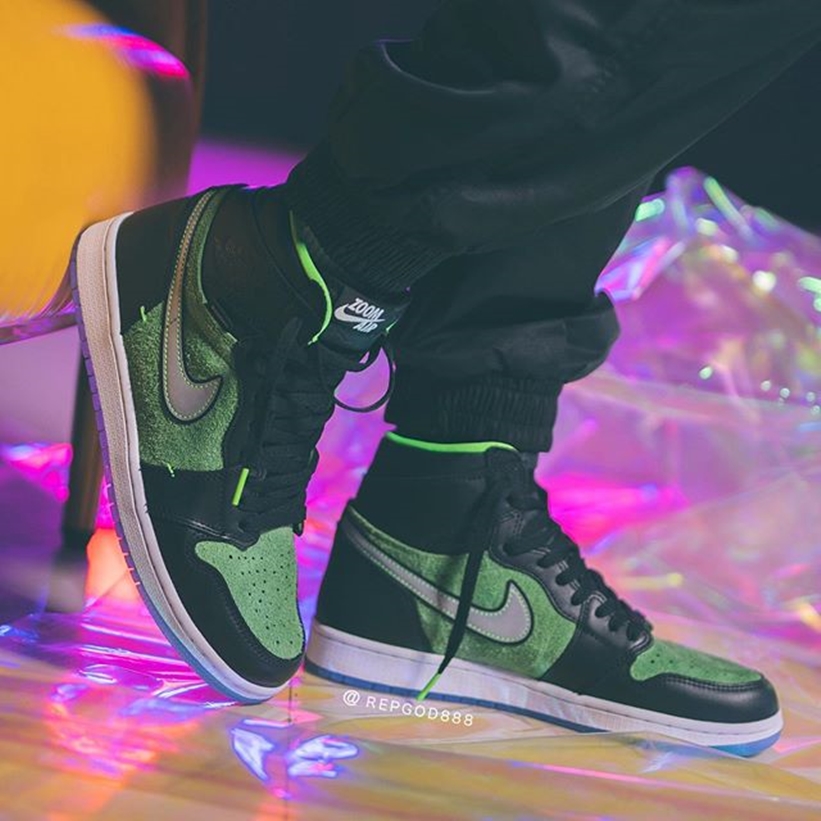 8/14 発売予定！ナイキ エア ジョーダン 1 ハイ ズーム R2T “ブラック/グリーン” (NIKE AIR JORDAN 1 HIGH ZOOM R2T “Black/Green”) [CK6637-002]