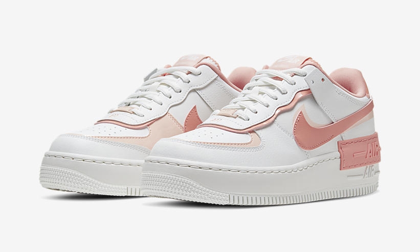 ナイキ ウィメンズ エア フォース 1 ロー シャドウ “ホワイト/ピンク” (NIKE WMNS AIR FORCE 1 LOW SHADOW “White/Pink”) [CJ1641-101]