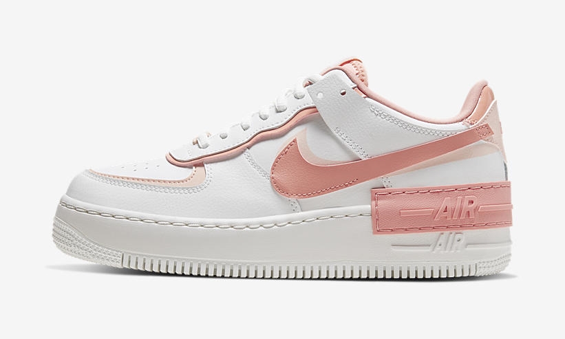 ナイキ ウィメンズ エア フォース 1 ロー シャドウ “ホワイト/ピンク” (NIKE WMNS AIR FORCE 1 LOW SHADOW “White/Pink”) [CJ1641-101]