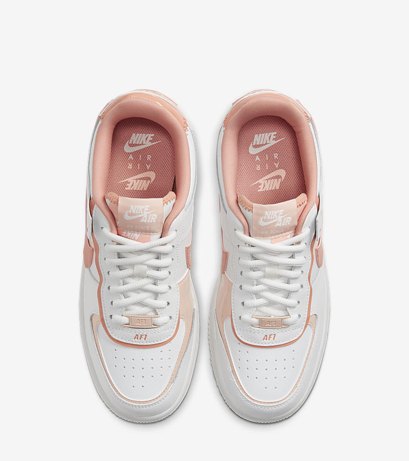 ナイキ ウィメンズ エア フォース 1 ロー シャドウ “ホワイト/ピンク” (NIKE WMNS AIR FORCE 1 LOW SHADOW “White/Pink”) [CJ1641-101]