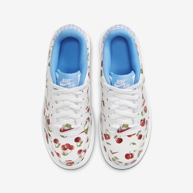 ナイキ GS エア フォース 1 07 ロー “チェリー” (NIKE GS AIR FORCE 1 07 LOW “Cherry”) [CJ4094-100]