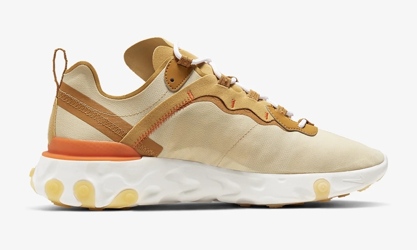 ナイキ リアクト エレメント 55 “チームゴールド/セイル” (NIKE REACT ELEMENT 55 “Team Gold/Sail”) [AT5301-100]