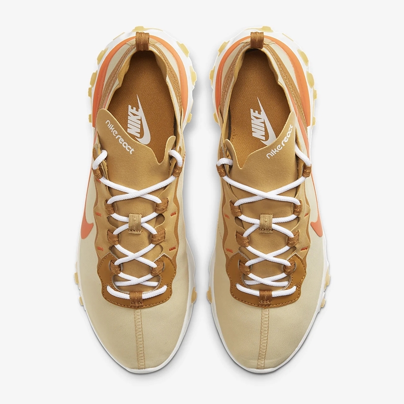 ナイキ リアクト エレメント 55 “チームゴールド/セイル” (NIKE REACT ELEMENT 55 “Team Gold/Sail”) [AT5301-100]