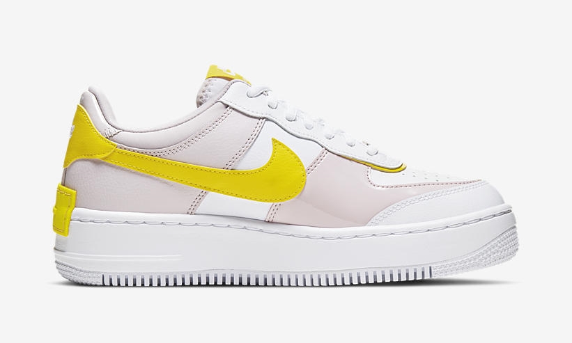 ナイキ ウィメンズ エア フォース 1 ロー シャドウ “ホワイト/イエロー” (NIKE WMNS AIR FORCE 1 LOW SHADOW “White/Yellow”) [CJ1641-102]