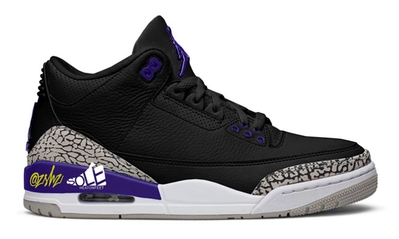 11/14 発売予定！ナイキ エア ジョーダン 3 “コートパープル” (NIKE AIR JORDAN 3 “Court Purple”) [CT8532-050]