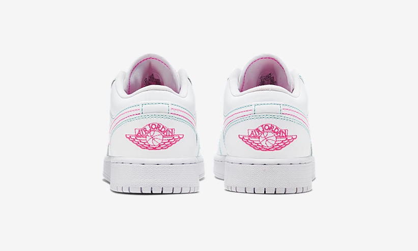 ナイキ GS ウィメンズ エア ジョーダン 1 ロー “ホワイト/マルチ” (NIKE GS WMNS AIR JORDAN 1 LOW “White/Multi”) [554723-101]