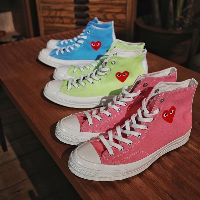 【ニューカラー】CONVERSE CHUCK 70 ALL STAR × PLAY COMME des GARÇONSが3月下旬発売 (コンバース チャック 70 オールスター プレイ コム デ ギャルソン)