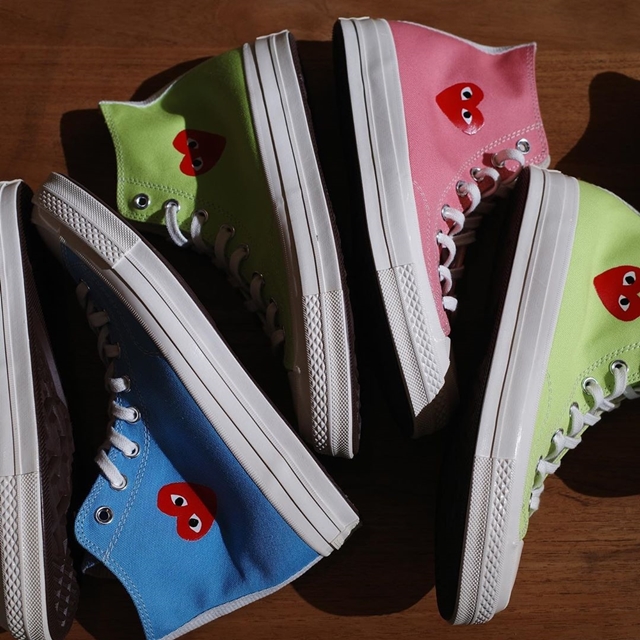 【ニューカラー】CONVERSE CHUCK 70 ALL STAR × PLAY COMME des GARÇONSが3月下旬発売 (コンバース チャック 70 オールスター プレイ コム デ ギャルソン)