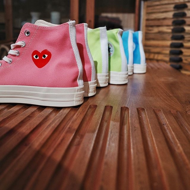 【ニューカラー】CONVERSE CHUCK 70 ALL STAR × PLAY COMME des GARÇONSが3月下旬発売 (コンバース チャック 70 オールスター プレイ コム デ ギャルソン)