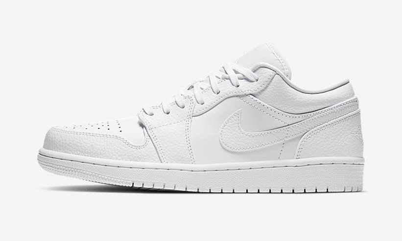 4/1発売！ナイキ エア ジョーダン 1 ロー “トリプルホワイト” (NIKE AIR JORDAN 1 LOW “Triple White”) [553558-130]