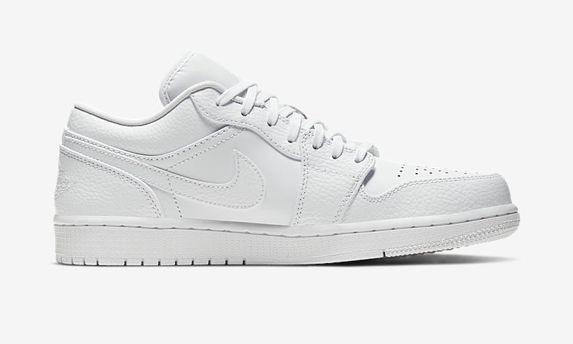 4/1発売！ナイキ エア ジョーダン 1 ロー “トリプルホワイト” (NIKE AIR JORDAN 1 LOW “Triple White”) [553558-130]