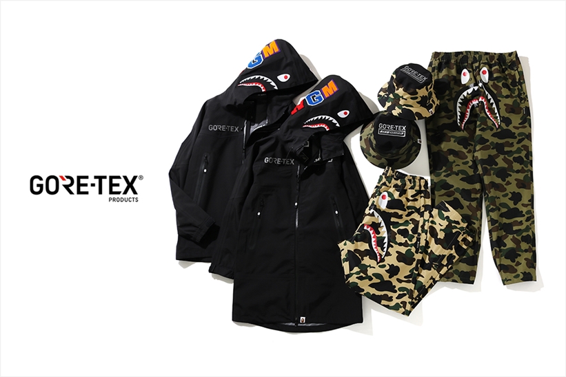 A BATHING APEからGORE-TEXを使用した春の新作アイテム「BAPE GORE-TEX COLLECTION」が3/28発売 (ア ベイシング エイプ)