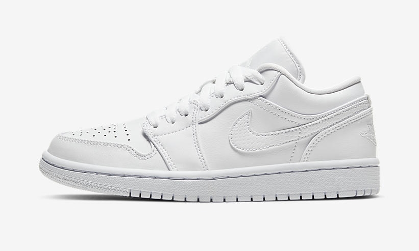 4/1発売！ナイキ ウィメンズ エア ジョーダン 1 ロー “トリプルホワイト” (NIKE WMNS AIR JORDAN 1 LOW “Triple White”) [AO9944-111]