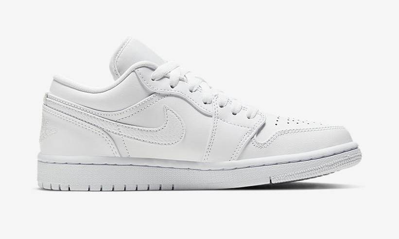 4/1発売！ナイキ ウィメンズ エア ジョーダン 1 ロー “トリプルホワイト” (NIKE WMNS AIR JORDAN 1 LOW “Triple White”) [AO9944-111]