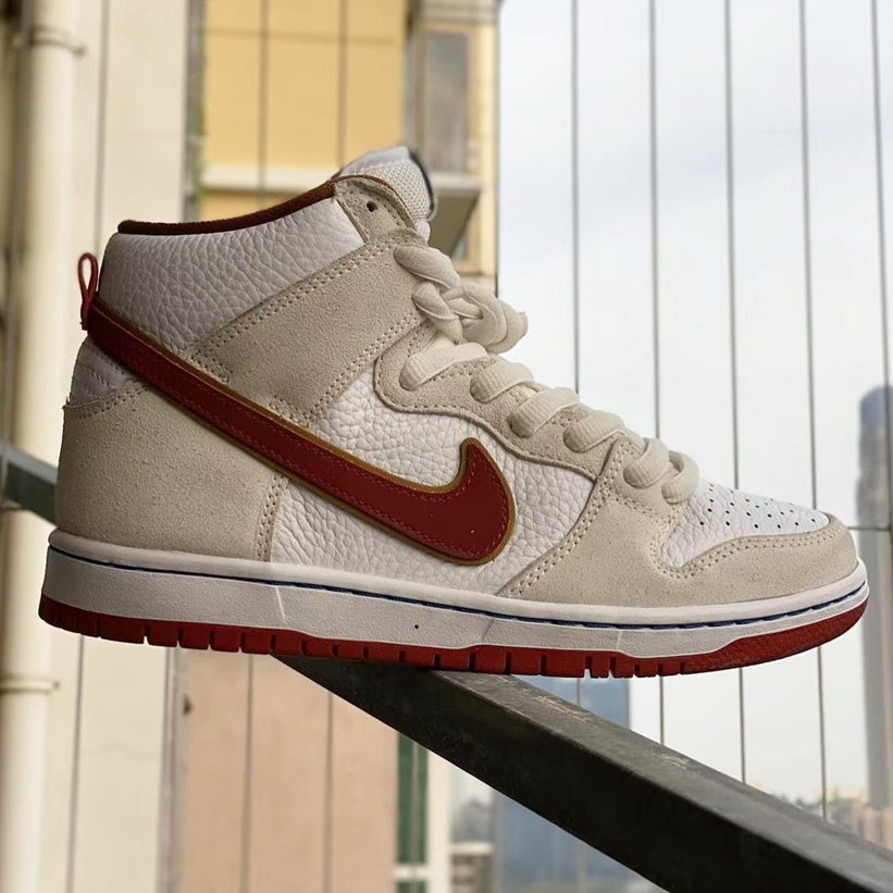 6月発売予定！ナイキ SB ダンク ハイ “セイル/チームクリムゾン” (NIKE SB DUNK HIGH “Sail/Team Crimson”) [CV9499-100]