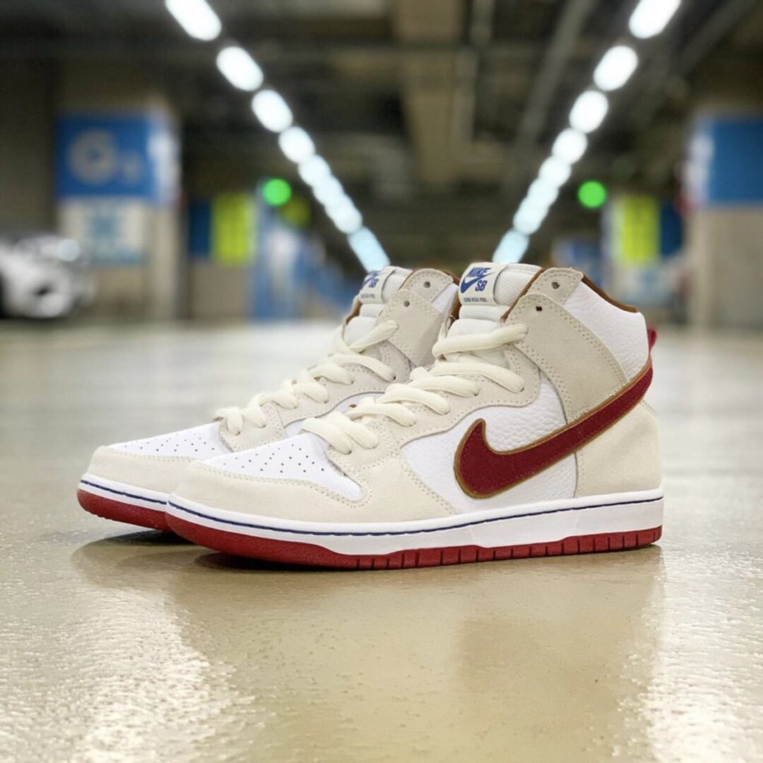 6月発売予定！ナイキ SB ダンク ハイ “セイル/チームクリムゾン” (NIKE SB DUNK HIGH “Sail/Team Crimson”) [CV9499-100]