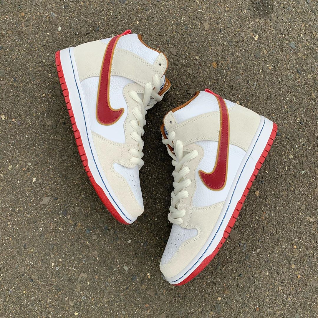 6月発売予定！ナイキ SB ダンク ハイ “セイル/チームクリムゾン” (NIKE SB DUNK HIGH “Sail/Team Crimson”) [CV9499-100]