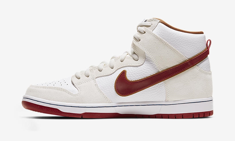 6月発売予定！ナイキ SB ダンク ハイ “セイル/チームクリムゾン” (NIKE SB DUNK HIGH “Sail/Team Crimson”) [CV9499-100]