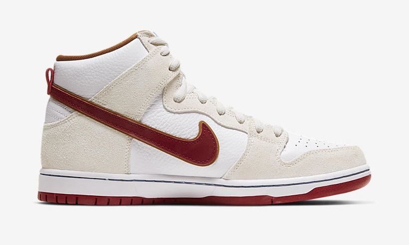 6月発売予定！ナイキ SB ダンク ハイ “セイル/チームクリムゾン” (NIKE SB DUNK HIGH “Sail/Team Crimson”) [CV9499-100]