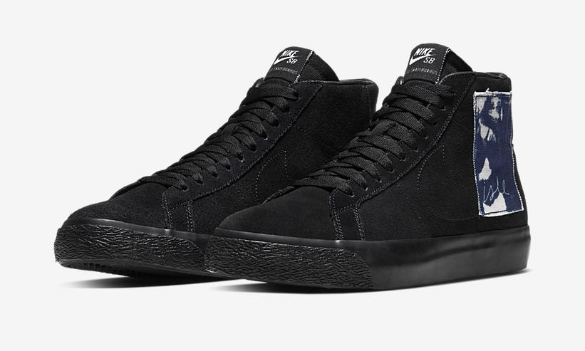 4/4発売！ナイキ SB ブレーザー ミッド QS “ブラック” (NIKE SB BLAZER MID “Black”) [CW2186-001]