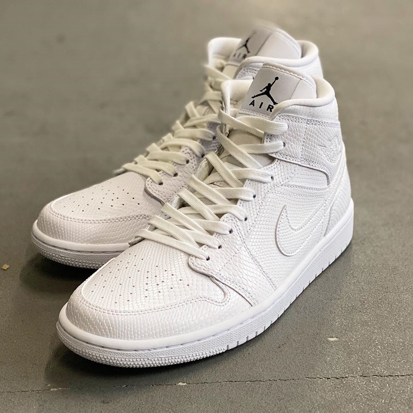 4/1発売！ナイキ ウィメンズ エア ジョーダン 1 ミッド “ホワイト” (NIKE WMNS AIR JORDAN 1 MID “White”) [BQ6472-110]