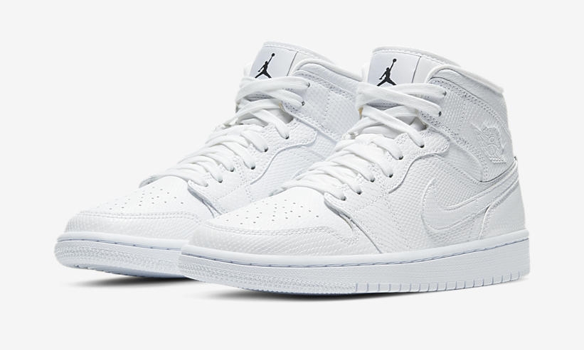 4/1発売！ナイキ ウィメンズ エア ジョーダン 1 ミッド “ホワイト” (NIKE WMNS AIR JORDAN 1 MID “White”) [BQ6472-110]