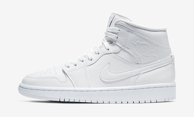 4/1発売！ナイキ ウィメンズ エア ジョーダン 1 ミッド “ホワイト” (NIKE WMNS AIR JORDAN 1 MID “White”) [BQ6472-110]