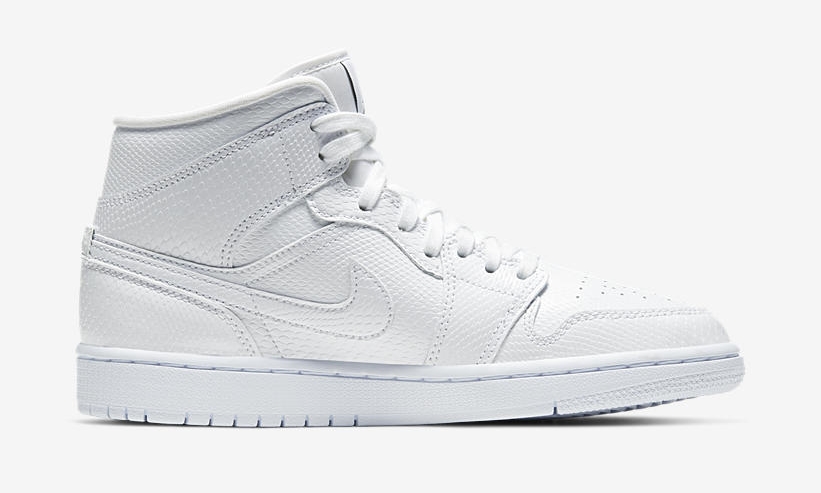 4/1発売！ナイキ ウィメンズ エア ジョーダン 1 ミッド “ホワイト” (NIKE WMNS AIR JORDAN 1 MID “White”) [BQ6472-110]