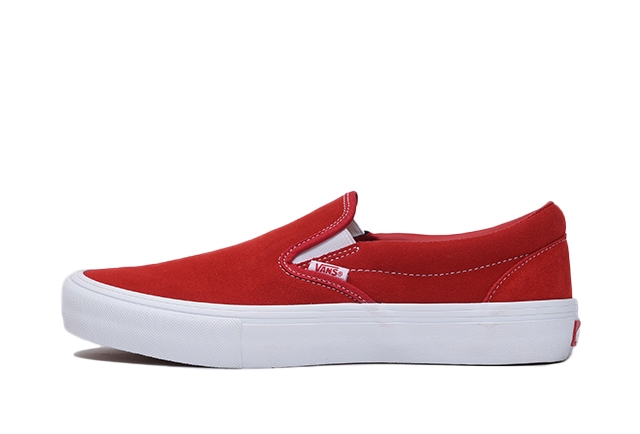 VANS SLIP-ON PRO “Suede” “Red/White” (バンズ スリッポン プロ “スエード” “レッド/ホワイト”)