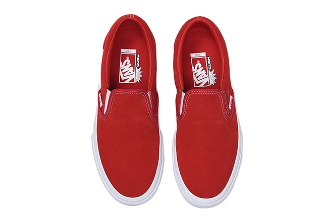 VANS SLIP-ON PRO “Suede” “Red/White” (バンズ スリッポン プロ “スエード” “レッド/ホワイト”)