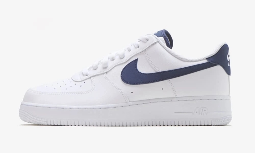 ナイキ エア フォース 1 07 ロー “ホワイト/ミッドナイトネイビー” (NIKE AIR FORCE 1 07 LOW “White/Midnight Navy”) [CJ1607-100]