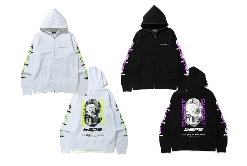 A BATHING APEから眠らない街TOKYOを彷徨うゴーストに見立てられた「APE GHOST FULL ZIP HOODIE」が4/4発売 (ア ベイシング エイプ)