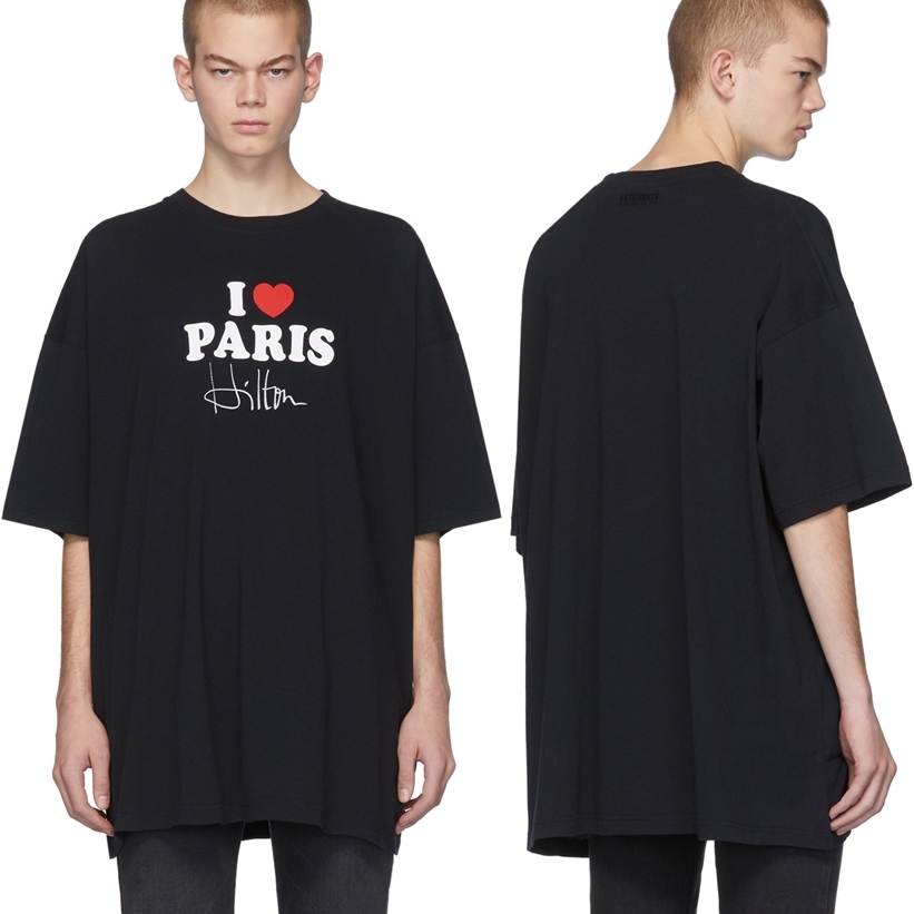 SSENSE限定！VETEMENTS “ I Love Paris Tシャツ” (ヴェトモン)