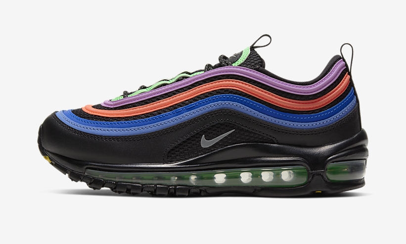 ナイキ GS エア マックス 97 “ブラック/マルチ” (NIKE GS AIR MAX 97 “Balack/Multi”) [CW6028-001]